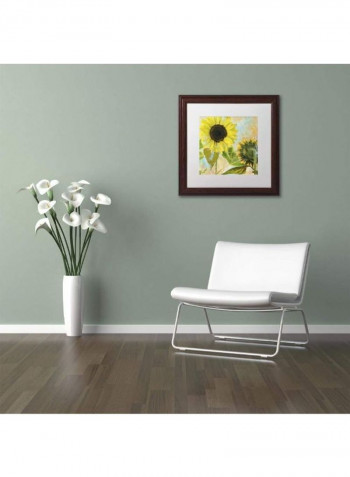 Soleil I Canvas Wall Art Multicolour 14 x 14inch