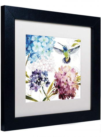 Spring Moon 2 Wooden Framed Wall Art Blue/Pink 11 x 14inch