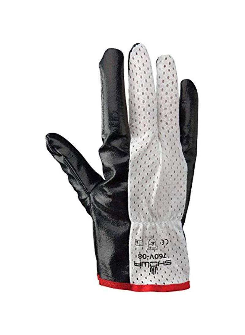 24-Piece Glove Set Black/White L