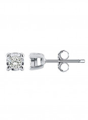 Round 925 Sterling Silver Earrings