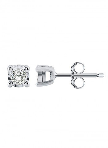 Round 925 Sterling Silver Earrings