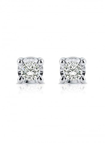 Round 925 Sterling Silver Earrings