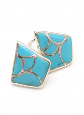 Trapezoid 925 Sterling Silver Earrings