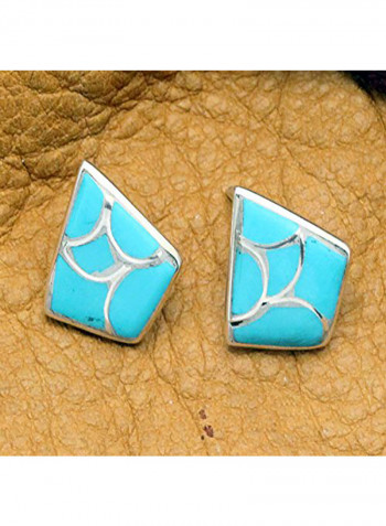 Trapezoid 925 Sterling Silver Earrings