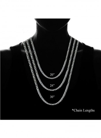 925 Sterling Silver Curb Chain Necklace