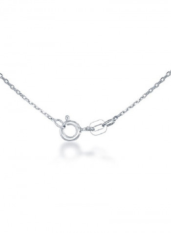 925 Sterling Silver Opal Frog Shaped Pendant Necklace