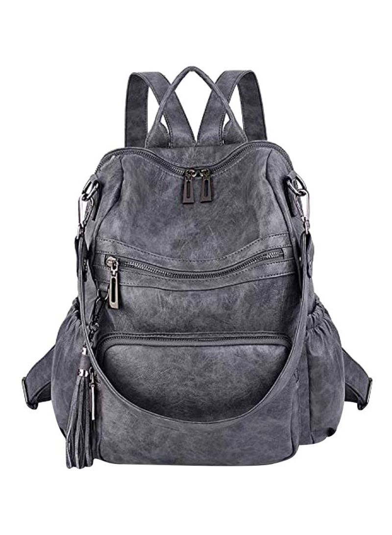 PU Leather Backpack Black