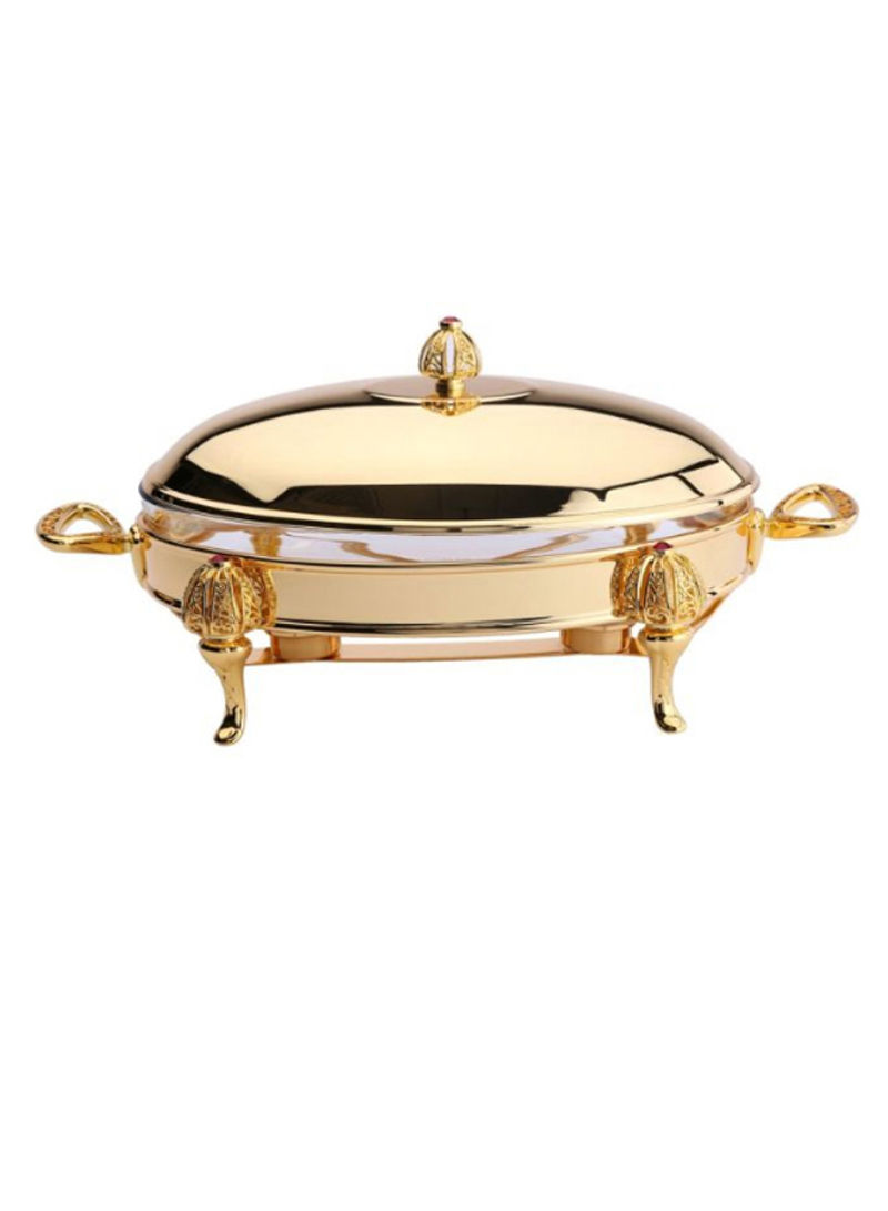 Royal Oval Food Warmer Gold