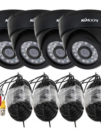 4 Piece 720P CCTV Camera Security Kit