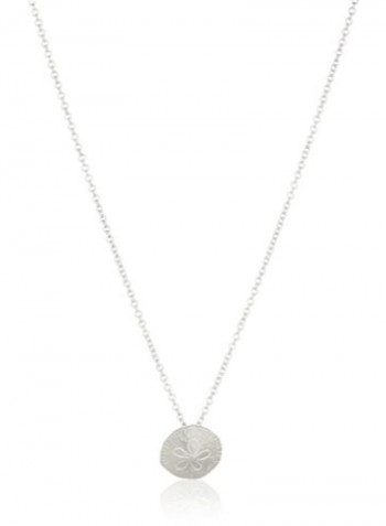 925 Sterling Silver One in a Million Sand Dollar Charm Necklace
