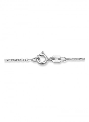 925 Sterling Silver With Opal Pendant Necklace