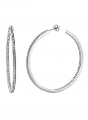 925 Sterling Silver Inside Out Hoop Earrings