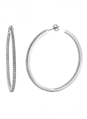 925 Sterling Silver Inside Out Hoop Earrings