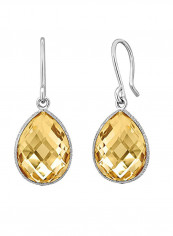 925 Sterling Silver Pear Shape Earrings