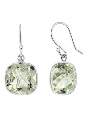 925 Sterling Silver Rectangle Shaped Earrings