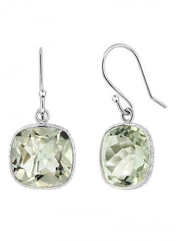 925 Sterling Silver Rectangle Shaped Earrings