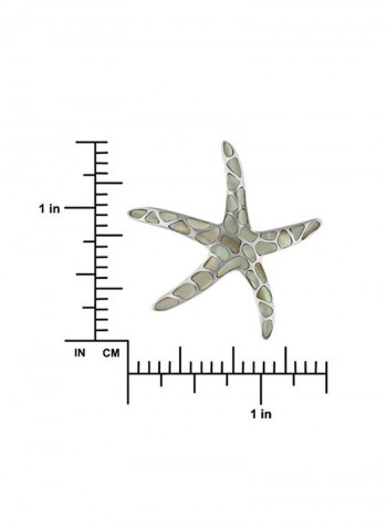 925 Sterling Silver Starfish Pendant Necklace