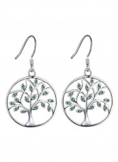 925 Sterling Silver Tree Of Life Earrings
