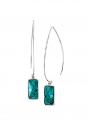 Sterling Silver Wire Drop Earrings