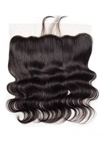 Brazilian Virgin Wavy Human Hair Extension Black 12inch