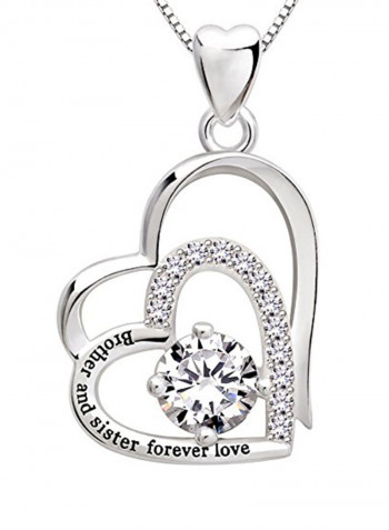 Sterling Silver Metal Pendant Necklace