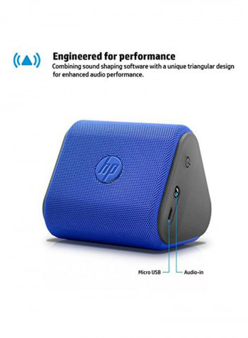 Portable Bluetooth Speaker Blue