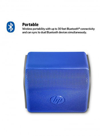 Portable Bluetooth Speaker Blue