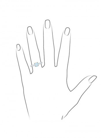 18 Karat Gold Plated Opal Tennis Jewellery Set