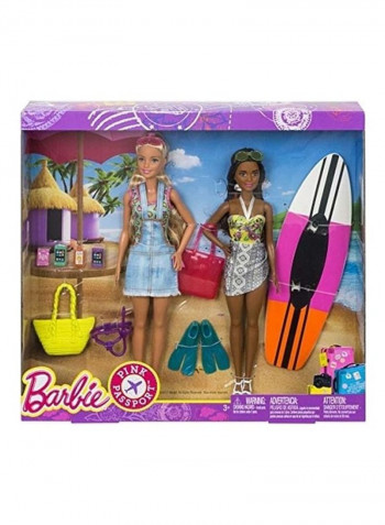 Camping Adventure Dolls Set, 2 x 14inch