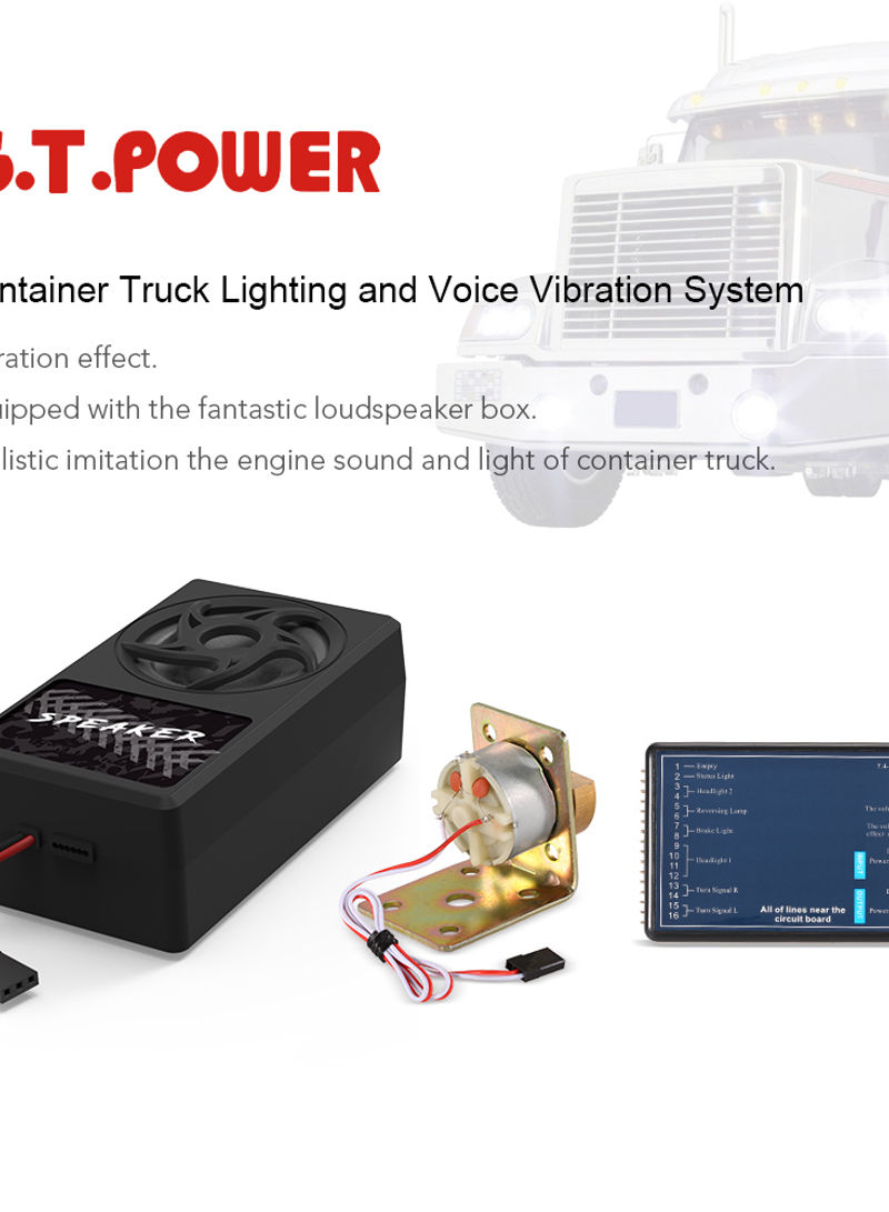 Container Truck Lighting And Voice Vibration System 16cm