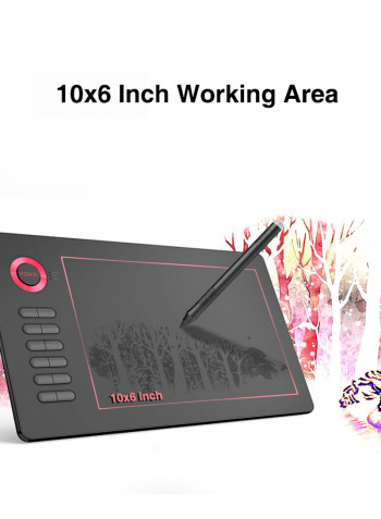 A15 Drawing Digital Portable Graphic Tablet Black