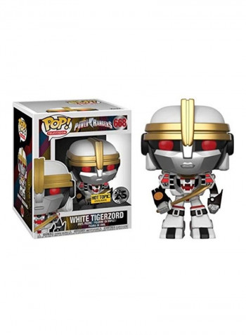 White Tigerzord TV Vinyl Figure Bundle 6x8inch