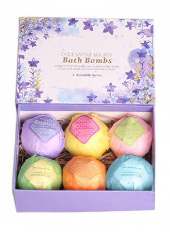 6-Piece Lux Spa Bath Bomb 4.1ounce