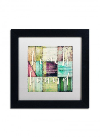 Beach Bound Wall Art Multicolour 11 x 11inch