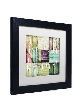 Beach Bound Wall Art Multicolour 11 x 11inch