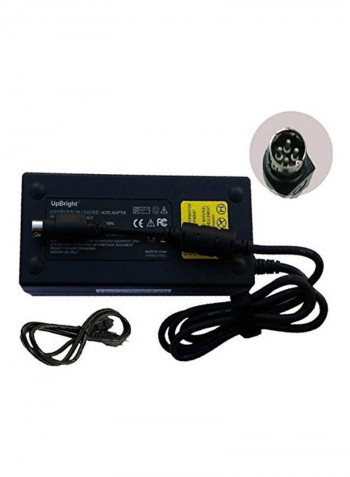 4-Pin DIN 24V AC DC Adapter BLACK