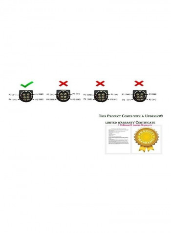 4-Pin DIN 24V AC DC Adapter BLACK