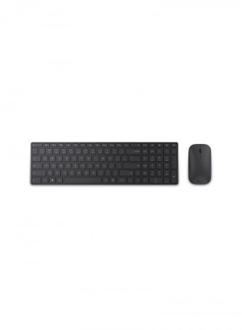 Designer Bluetooth Desktop Keyboard And Mice Black