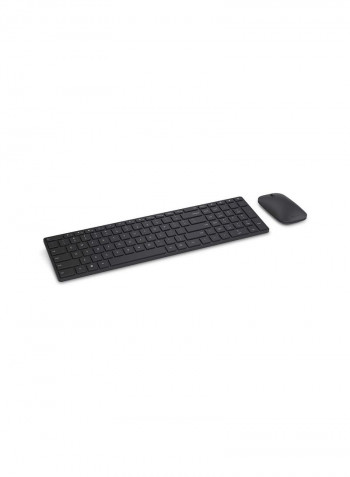 Designer Bluetooth Desktop Keyboard And Mice Black