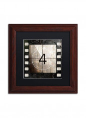Vintage Countdown Iv Wooden Frame Wall Art Multicolour 11 x 11inch