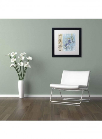Blue Crab I Wall Art Multicolour 11 x 11inch