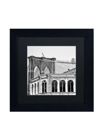 Brooklyn Bridge 1 Wall Art Black/White 11 x 11inch