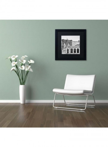 Brooklyn Bridge 1 Wall Art Black/White 11 x 11inch