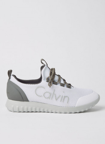 Contrast Logo Sneakers Bright White