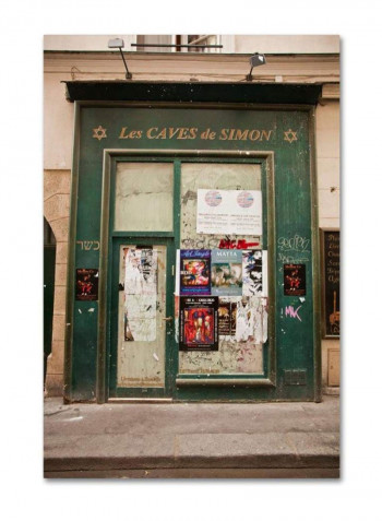 Les Caves De Simon Canvas Wall Art Multicolour 12 x 19inch
