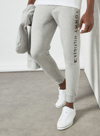 Logo Leg Fleece Joggers Medium Grey Heather