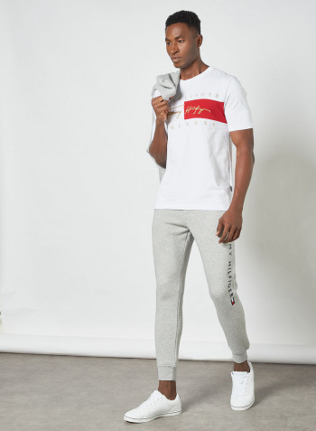 Logo Leg Fleece Joggers Medium Grey Heather