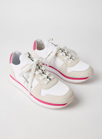 Suede Sneakers Bright White