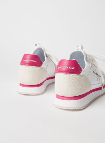 Suede Sneakers Bright White