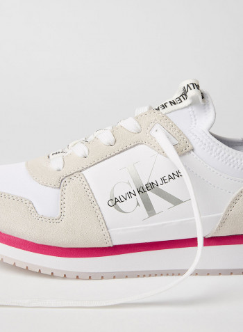 Suede Sneakers Bright White